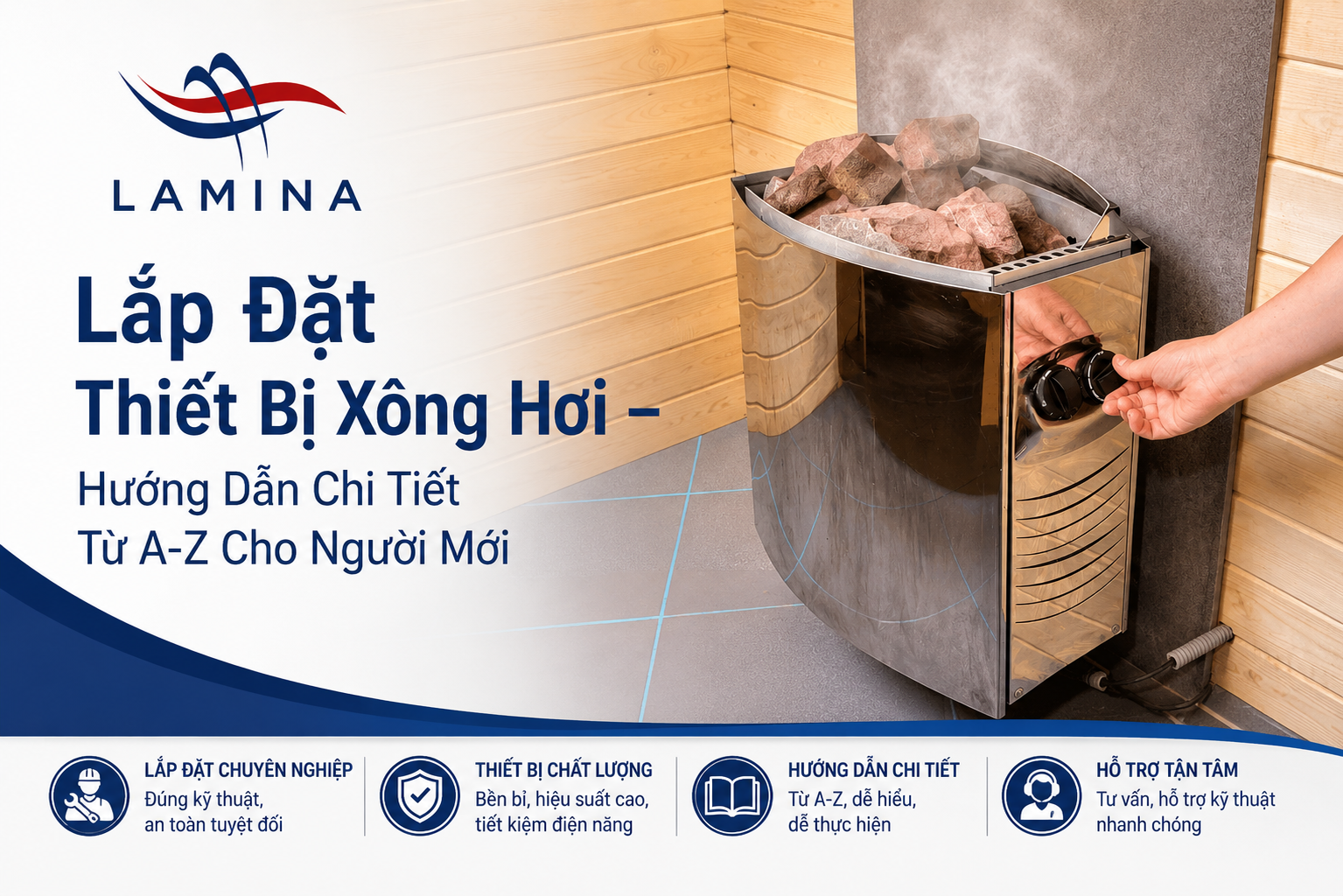 lắp đặt thiết bị xông hơi