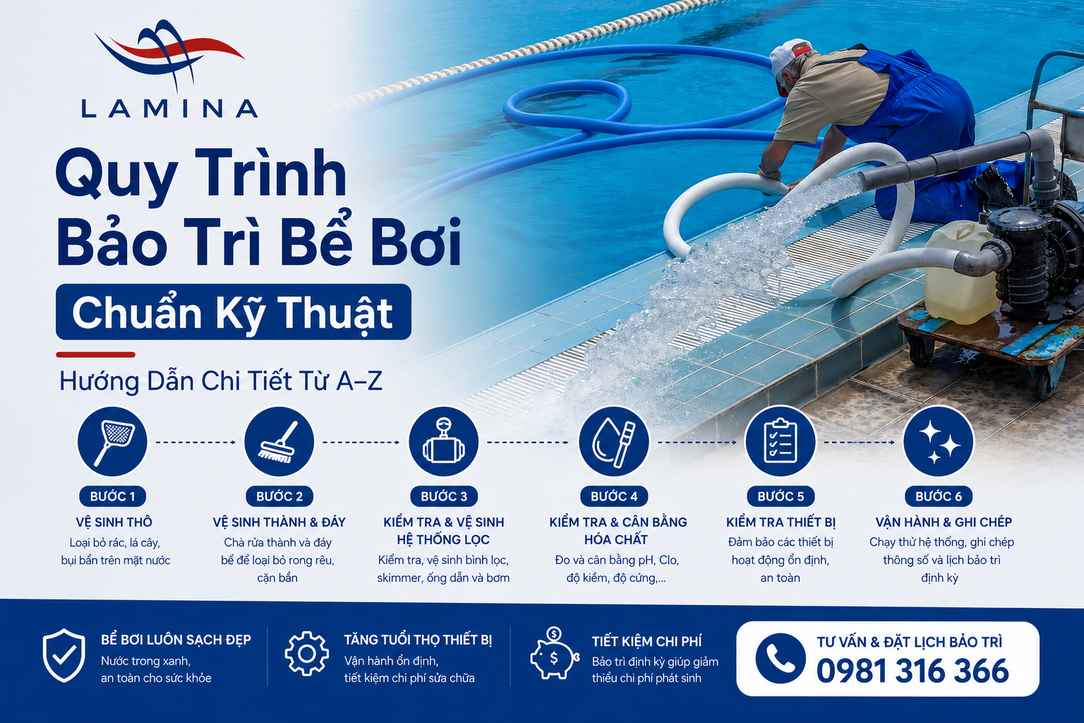 Quy Trình Bảo Trì Bể Bơi